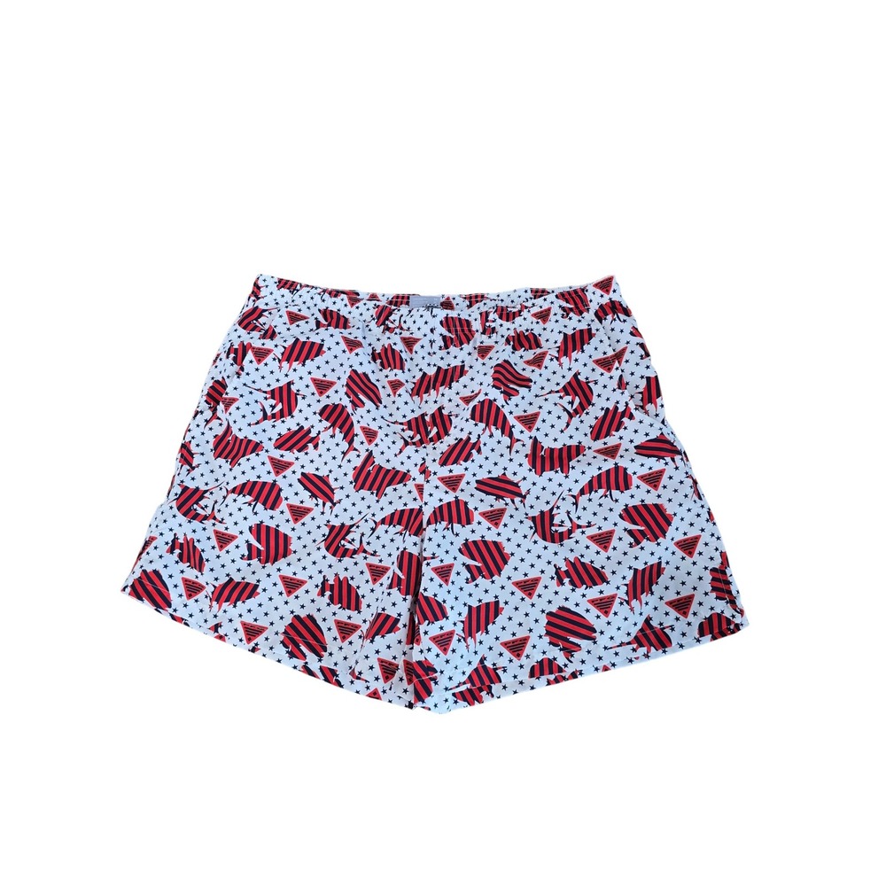 Columbia‎ PFG Mens XL Fishing Swim Trunks Stars Striped Marlin Print Shorts